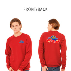 BELLA + CANVAS - Sponge Fleece Raglan Crewneck Sweatshirt - Front/Back - 3901