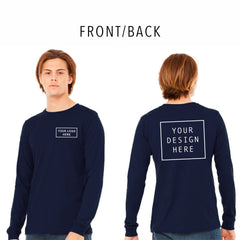 BELLA + CANVAS - Jersey Long Sleeve Tee - Front/Back