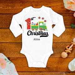 1st Christmas Baby Bodysuit