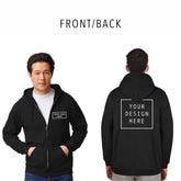 Gildan - Heavy Blend™ Full-Zip Hooded Sweatshirt - Front/Back