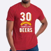 30 Years And Countless Beers T-shirt