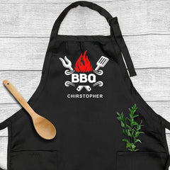 Embroidered BBQ Apron