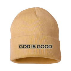 Embroidered God is good Beanie