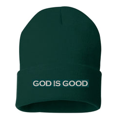 Embroidered God is good Beanie