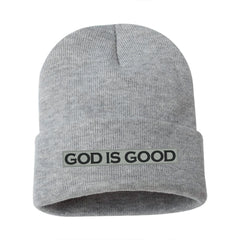 Embroidered God is good Beanie