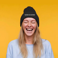 Embroidered God is good Beanie