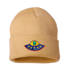 Embroidered Alien Beanie