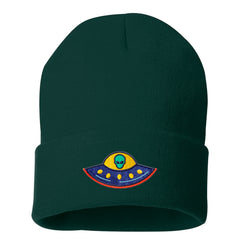 Embroidered Alien Beanie