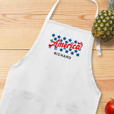 Embroidered America Apron
