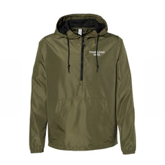 Independet Trading Co. Unisex Lightweight Quarter-Zip Windbreaker Pullover Jacket - EXP54LWP