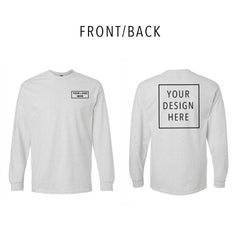 Gildan - Ultra Cotton® Long Sleeve T-Shirt - Front/Back