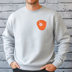 Embroidered Baseball Sweatshirt