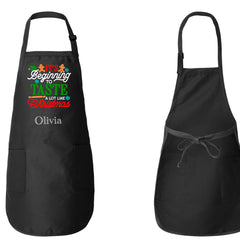 It's Beginning To Taste A Lot Like Christmas Apron