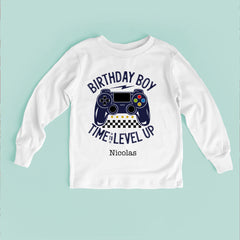 Birthday Boy Time To Level Up Baby Bodysuit