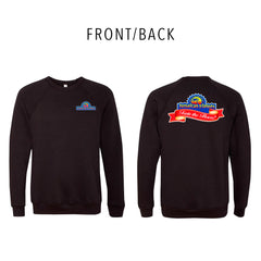 BELLA + CANVAS - Sponge Fleece Raglan Crewneck Sweatshirt - Front/Back - 3901