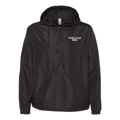 Independet Trading Co. Unisex Lightweight Quarter-Zip Windbreaker Pullover Jacket - EXP54LWP
