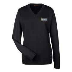 FBM - Harriton Women's Pilbloc V-Neck Sweater - M420W