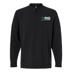 RIS - Adidas Men's Henley Long Sleeve T-Shirt - A597