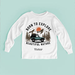 Born To Explore Beautiful Nature Baby Bodysuit