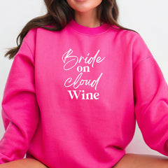 Bride On Cloud Wine Sweatshirt