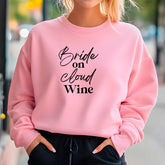 Bride On Cloud Wine Sweatshirt