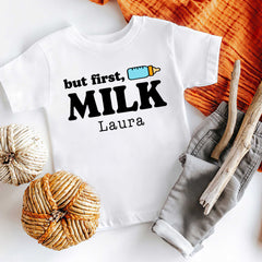 But First, Milk Baby Bodysuit