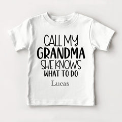 Call My Grandma She Knows What To Do Babe Baby Bodysuit