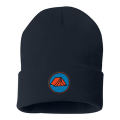 Embroidered Camping Beanie