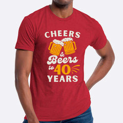 Cheers & Beers To 40 Years T-shirt