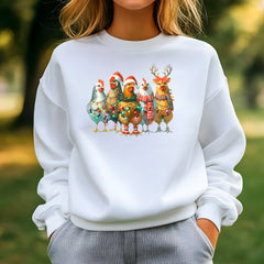 Christmas Chickens Sweatshirt