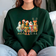 Christmas Chickens Sweatshirt