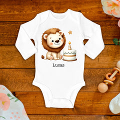 Cute Lion Baby Bodysuit