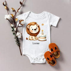 Cute Lion Baby Bodysuit