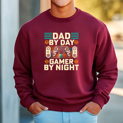 Dad By Day Gamer By Night Sweatshirt