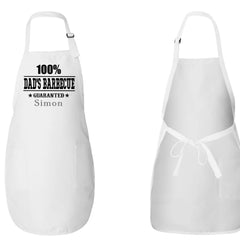 100% Dad's Barbecute Guaranted Apron