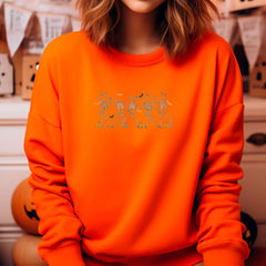 Embroidered Dancing Skeleton Sweatshirt