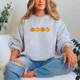Embroidered Pumpkin Sweatshirt