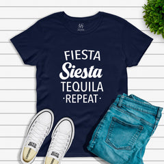 Fiesta Siesta Tequila Repeat T-shirt