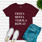 Fiesta Siesta Tequila Repeat T-shirt