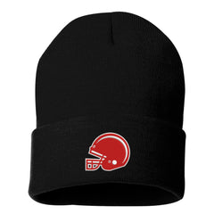 Embroidered Football Cap Beanie