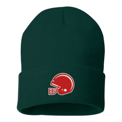 Embroidered Football Cap Beanie