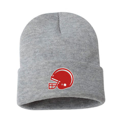 Embroidered Football Cap Beanie