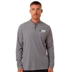 Adidas Men's Henley Long Sleeve T-Shirt - A597