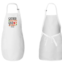 Embroidered Gather Together Give Thanks Apron