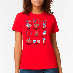 God Says I Am T-shirt