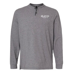 RUCO - Adidas Men's Henley Long Sleeve T-Shirt - A597
