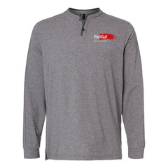 PROWALL - Adidas Men's Henley Long Sleeve T-Shirt - A597