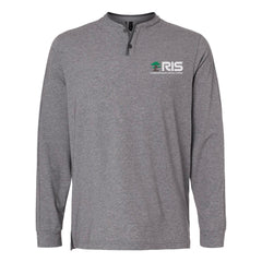 RIS - Adidas Men's Henley Long Sleeve T-Shirt - A597