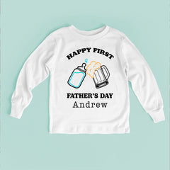 Happy First Father's Day Baby Bodysuit