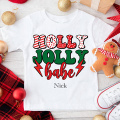 Holly Jolly Babe Baby Bodysuit